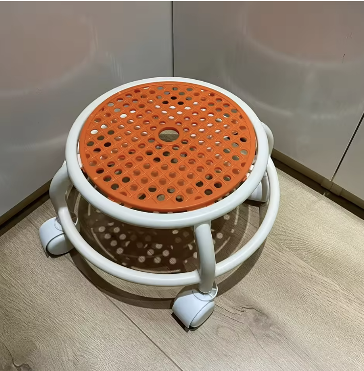 Rolling Plastic Utility Stool