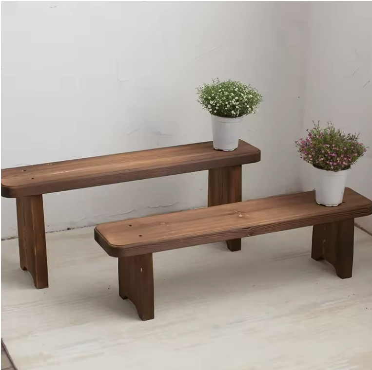 Rustic Wooden Benches