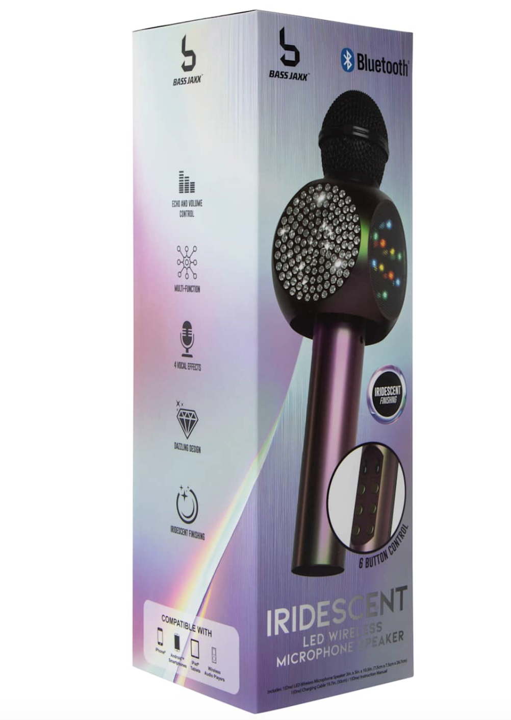 Micrófono inalámbrico iridiscente