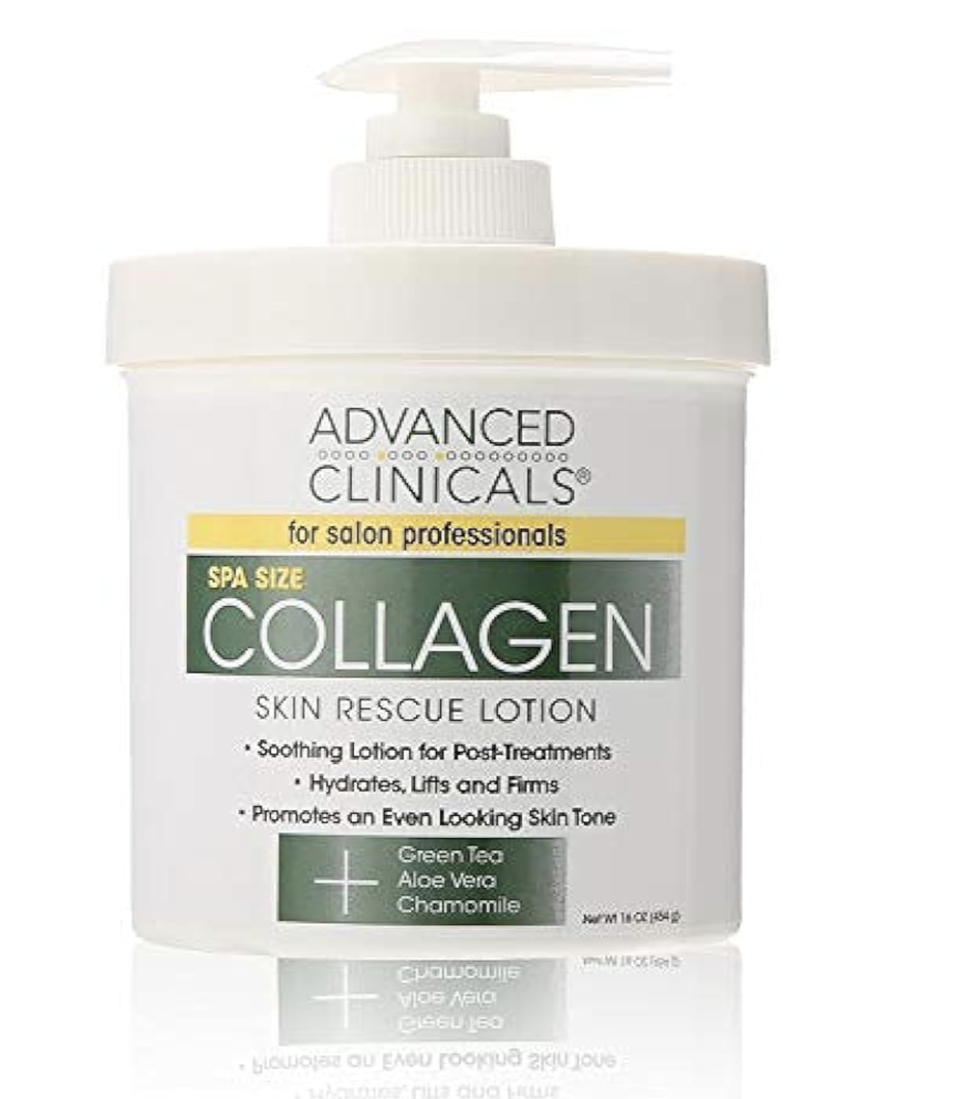 Crema hidratante con colágeno de tamaño spa