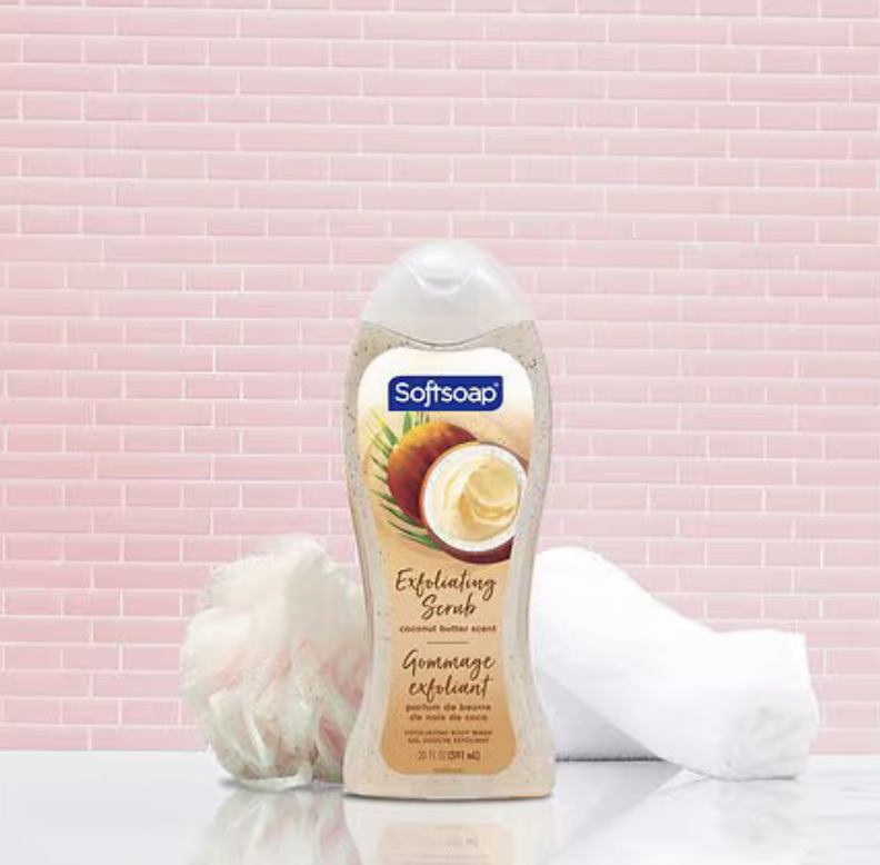 Jabón corporal exfoliante Softsoap