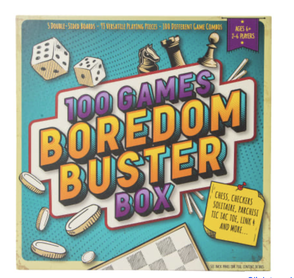 Caja Boredom Buster de 100 juegos