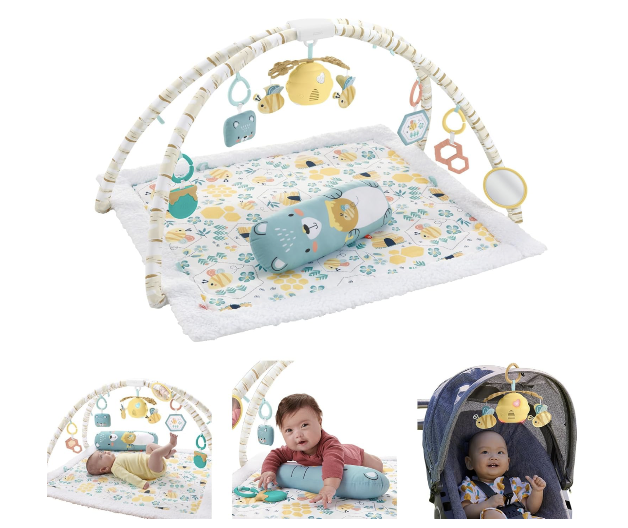Gimnasio musical y de luces Honey Bee para bebés Fisher-Price 