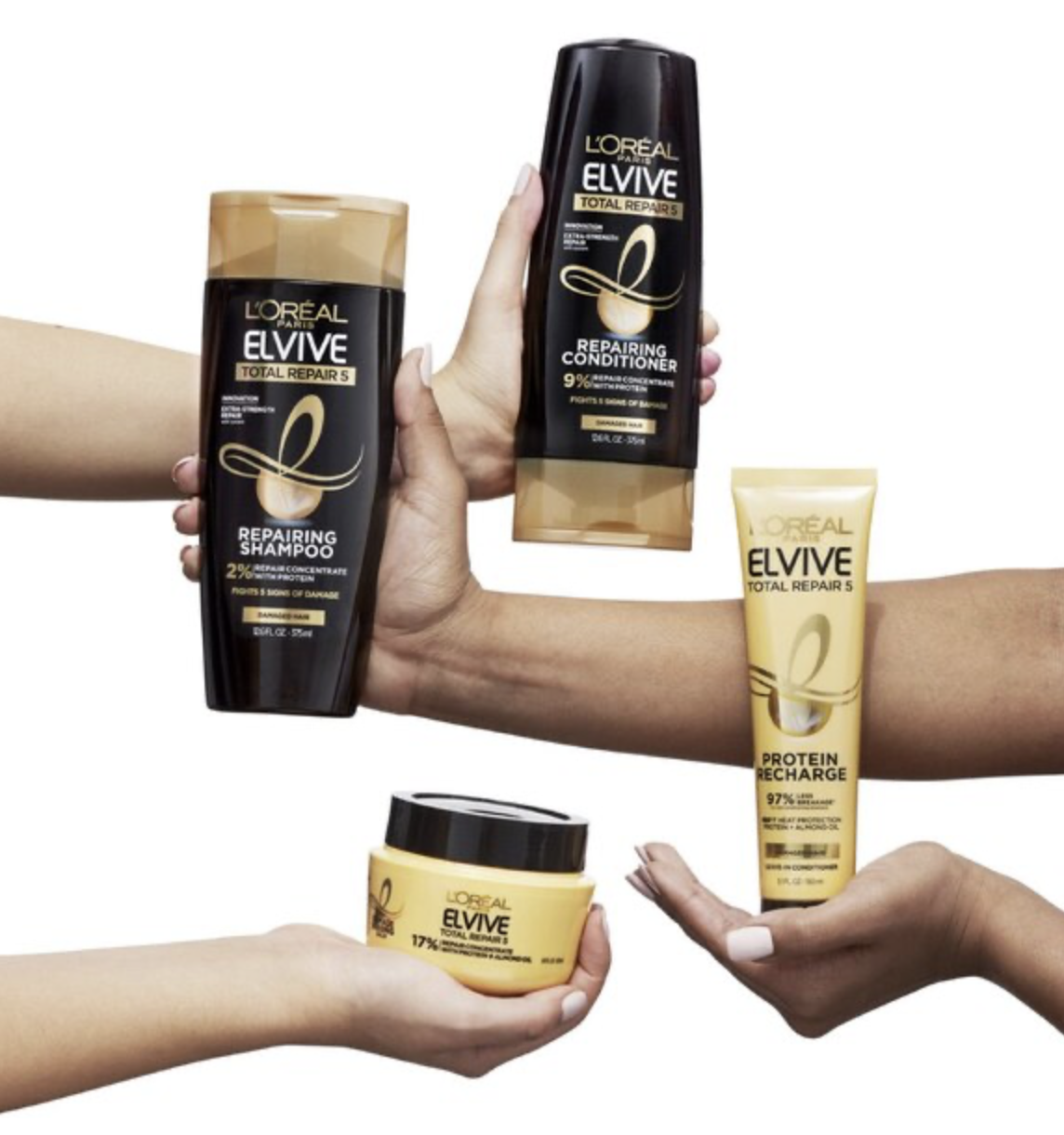 Champú reparador L'Oréal Paris Elvive Total Repair 5