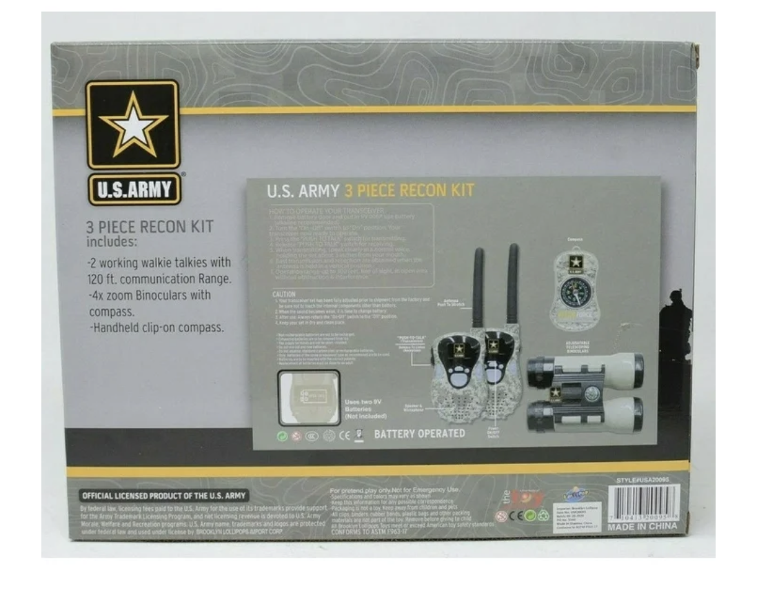 Kit de reconocimiento de 3 piezas U.S. Army