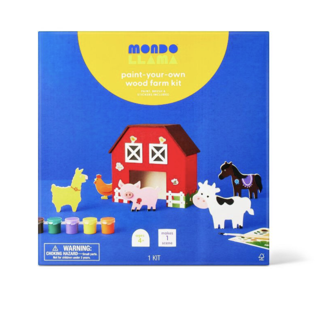 Kit de granja de madera para pintar