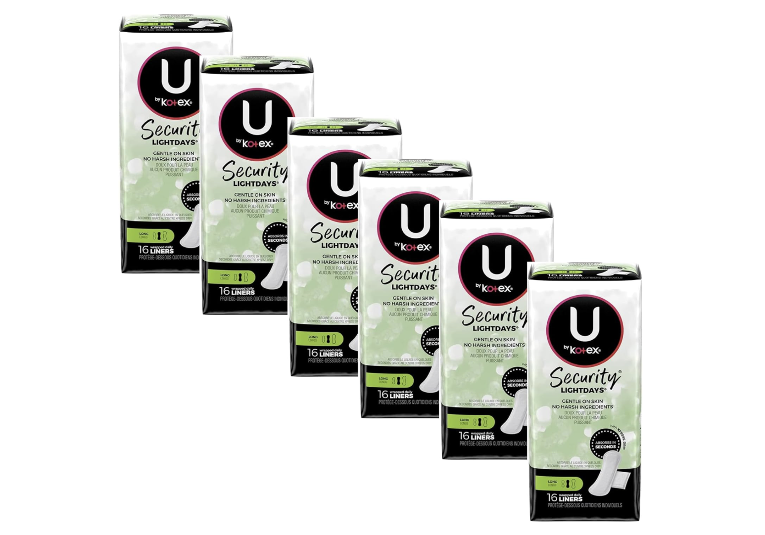 U by Kotex Security Lightdays Protectores Diarios