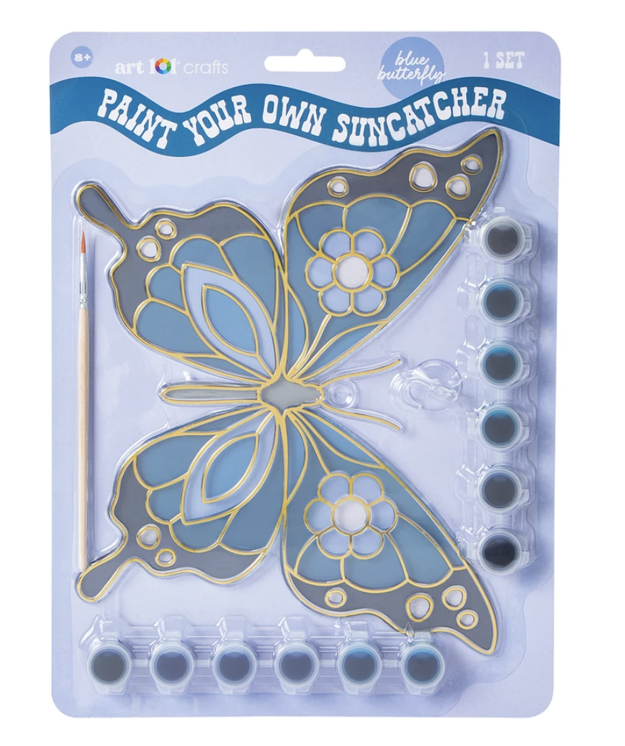 Atrapasol para pintar - Mariposa azul