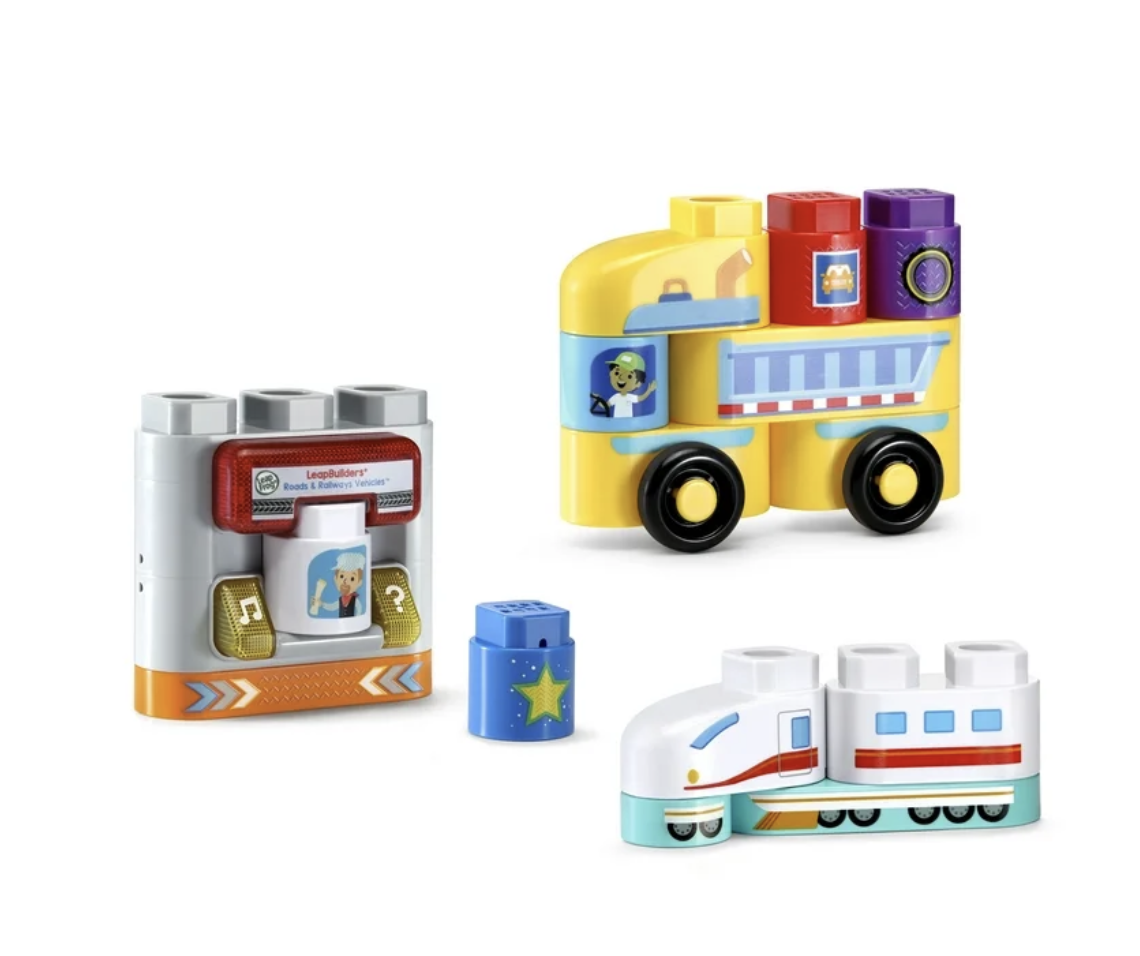 LeapFrog LeapBuilders: Vehículos de carreteras y ferrocarriles