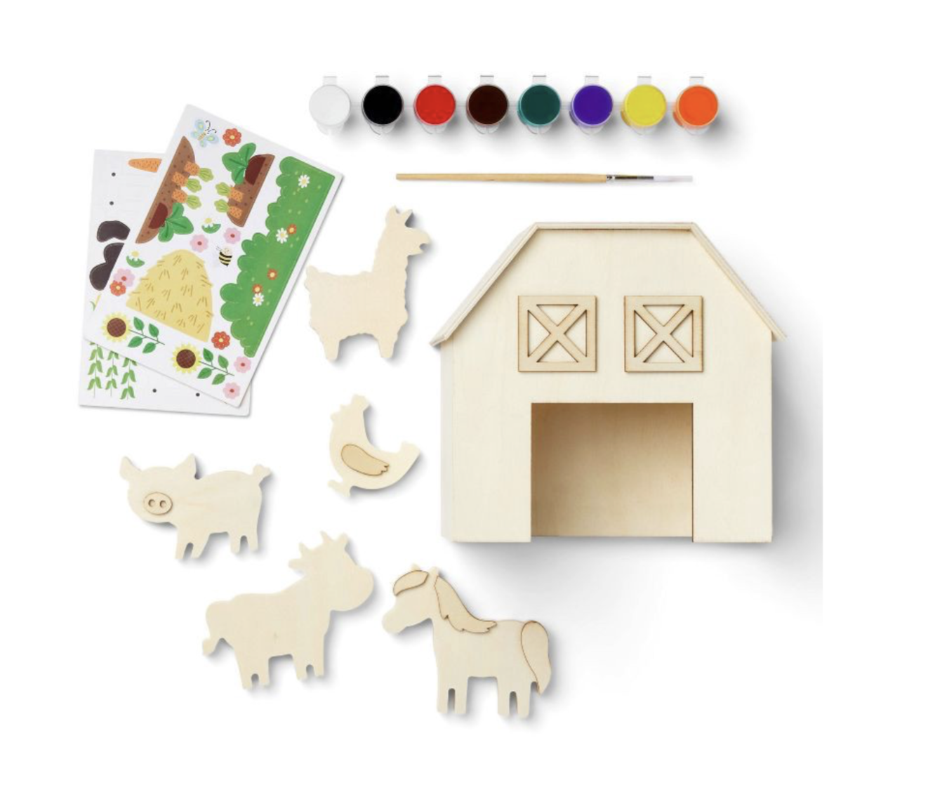 Kit de granja de madera para pintar