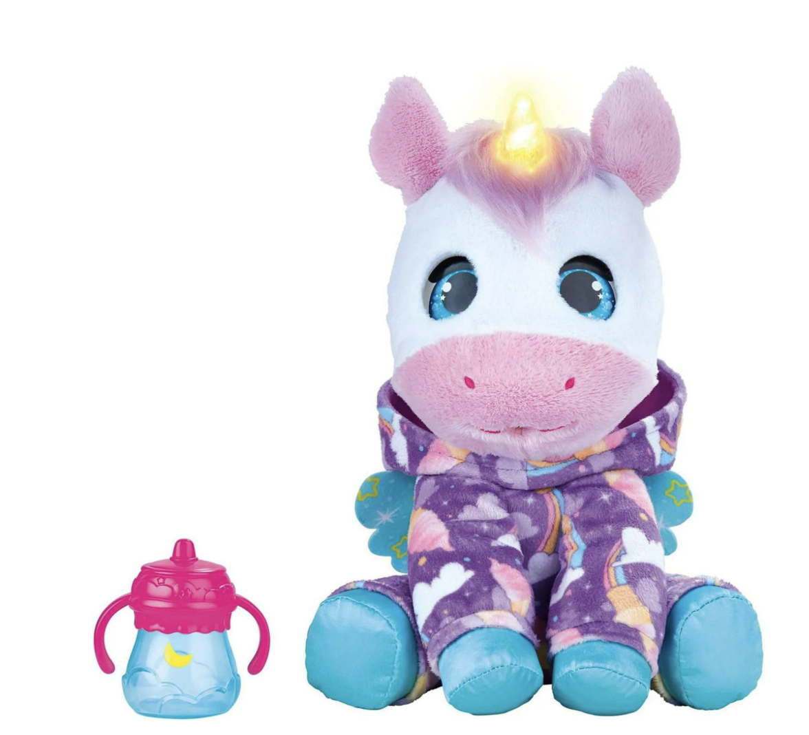 Unicornio de peluche interactivo