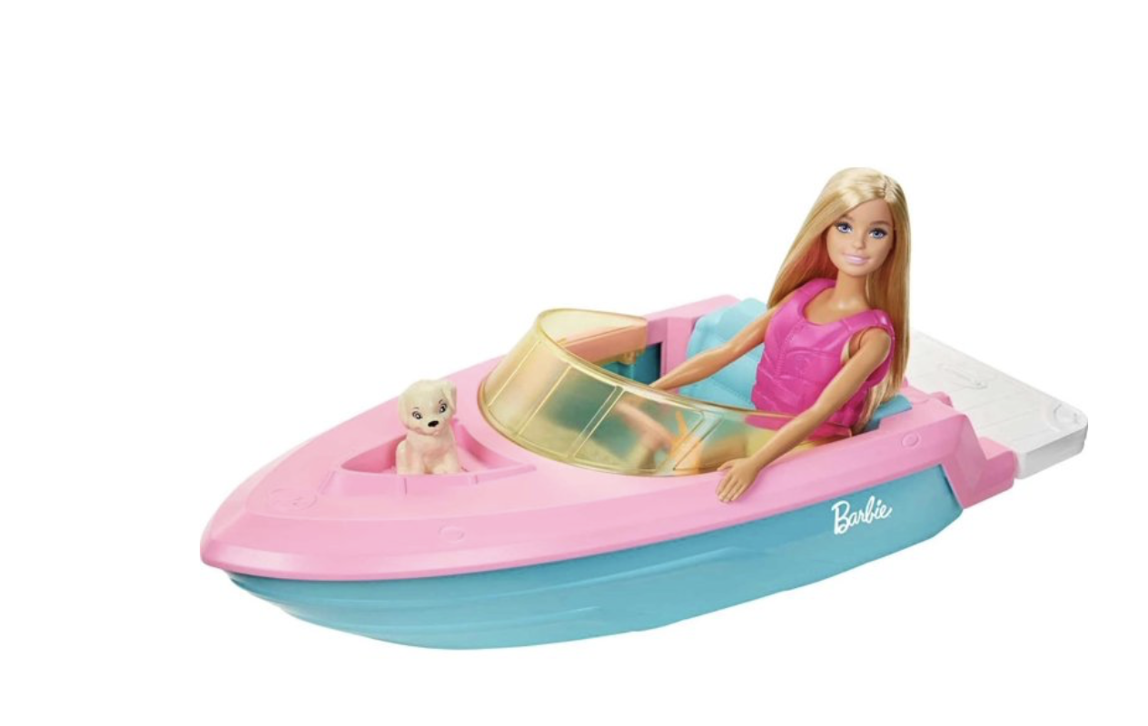 Barbie lancha de juguete
