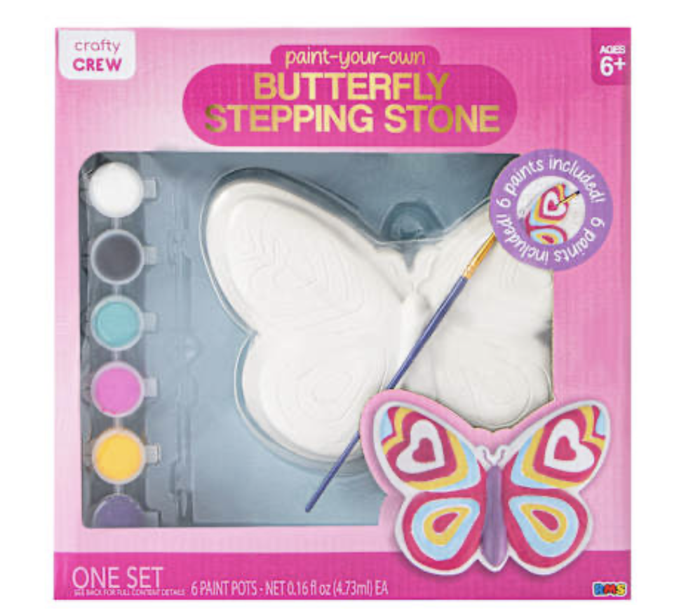 Piedra decorativa mariposa para pintar