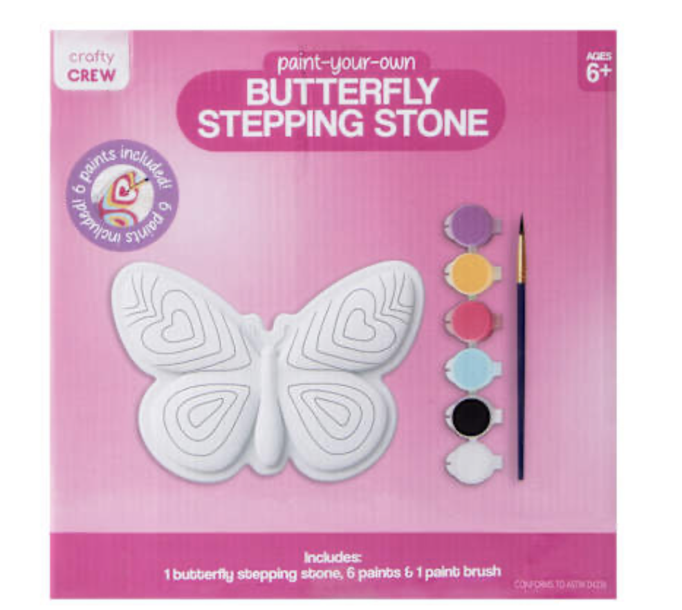 Piedra decorativa mariposa para pintar