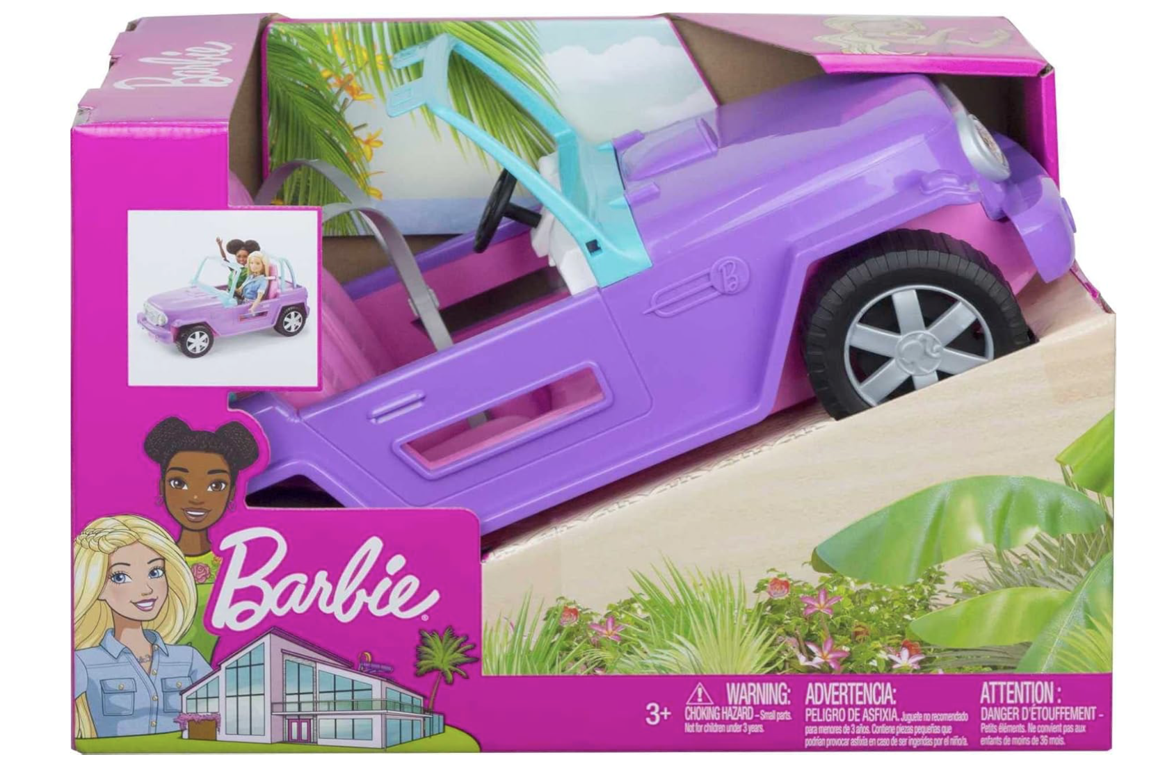 Auto descapotable Barbie
