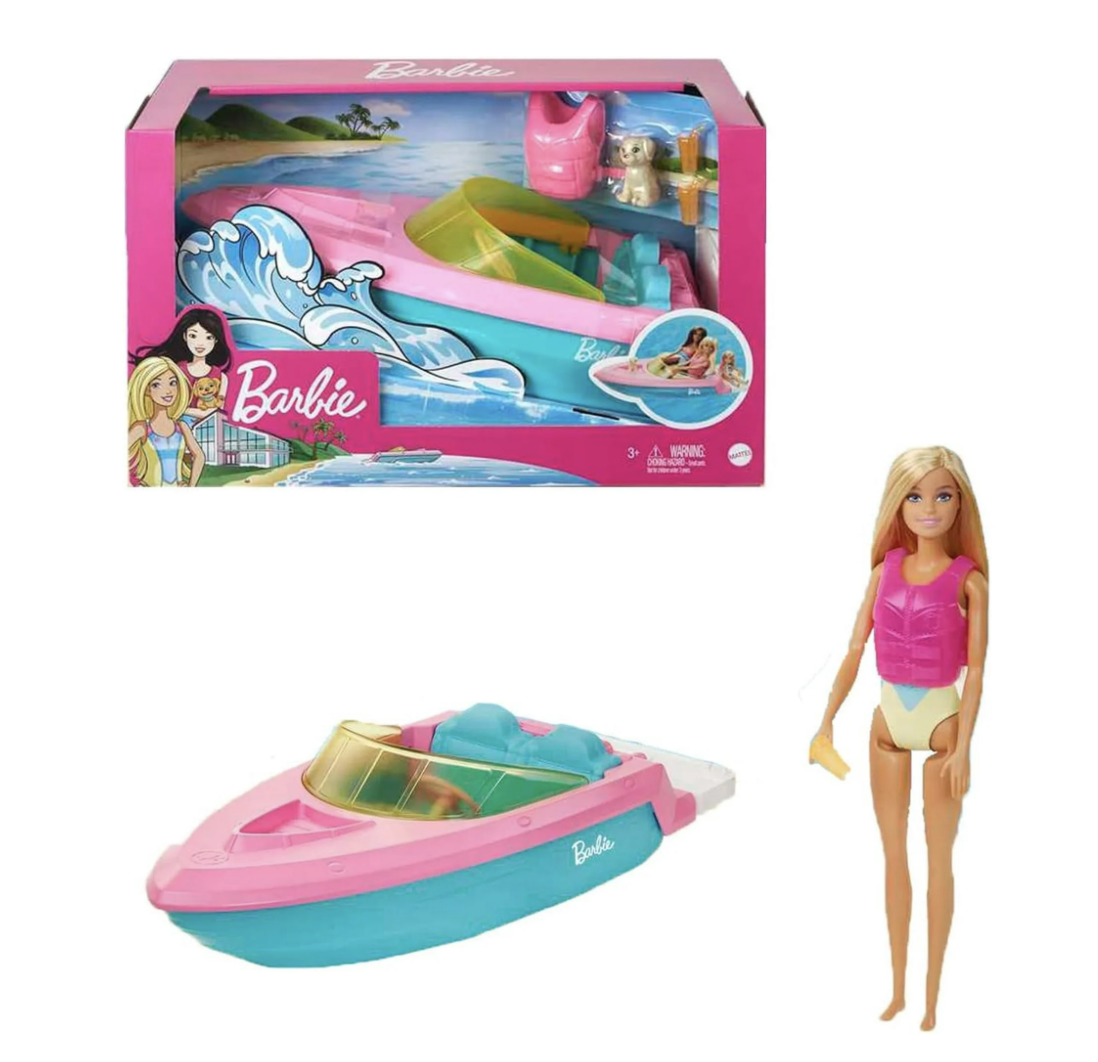 Barbie lancha de juguete