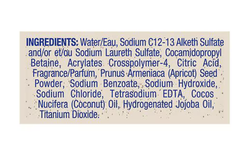 Jabón corporal exfoliante Softsoap