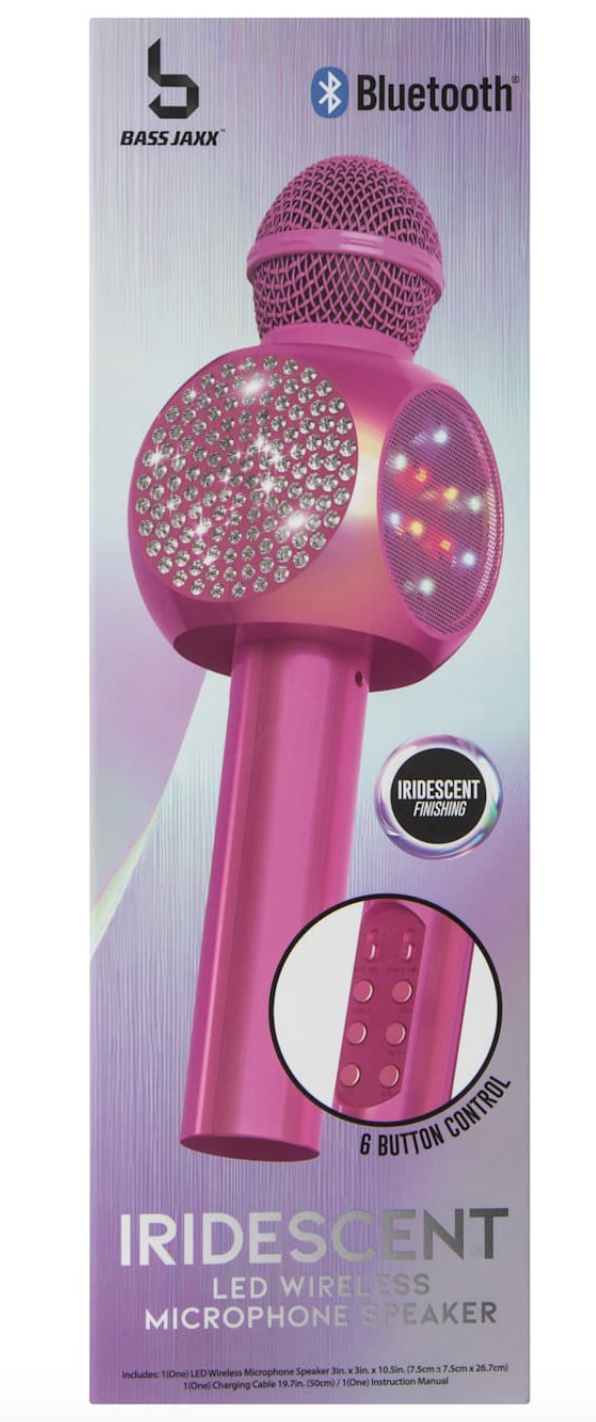 Micrófono inalámbrico LED iridiscente