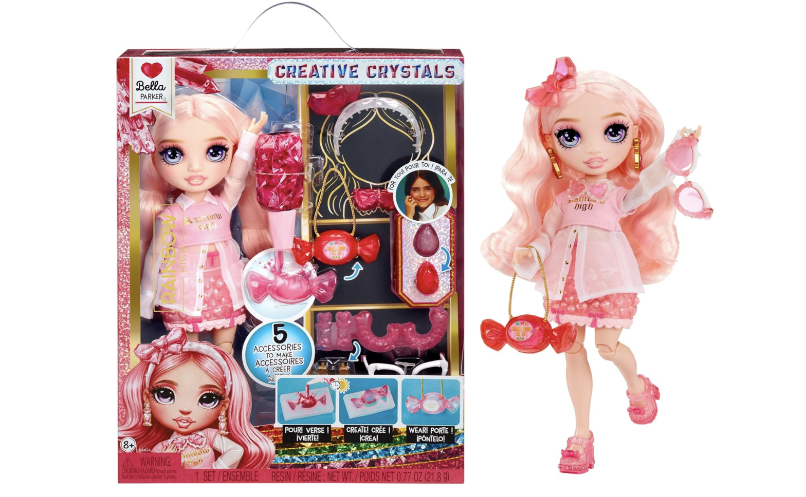 Muñeca Rainbow High Bella Parker Creative Crystals