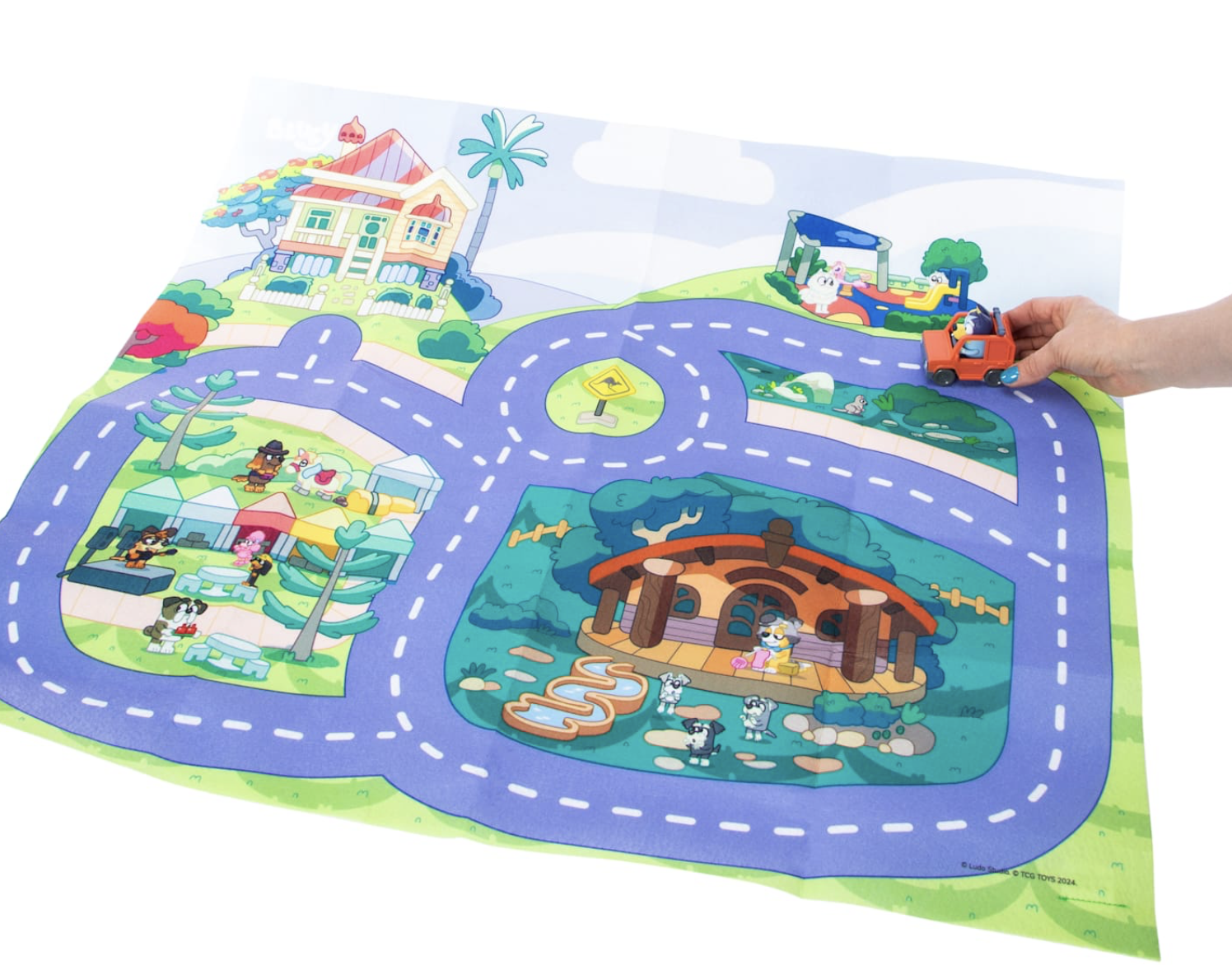 Alfombra de juegos de Bluey 