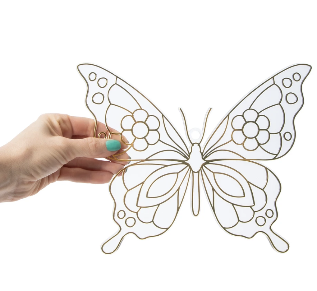 Atrapasol para pintar - Mariposa azul