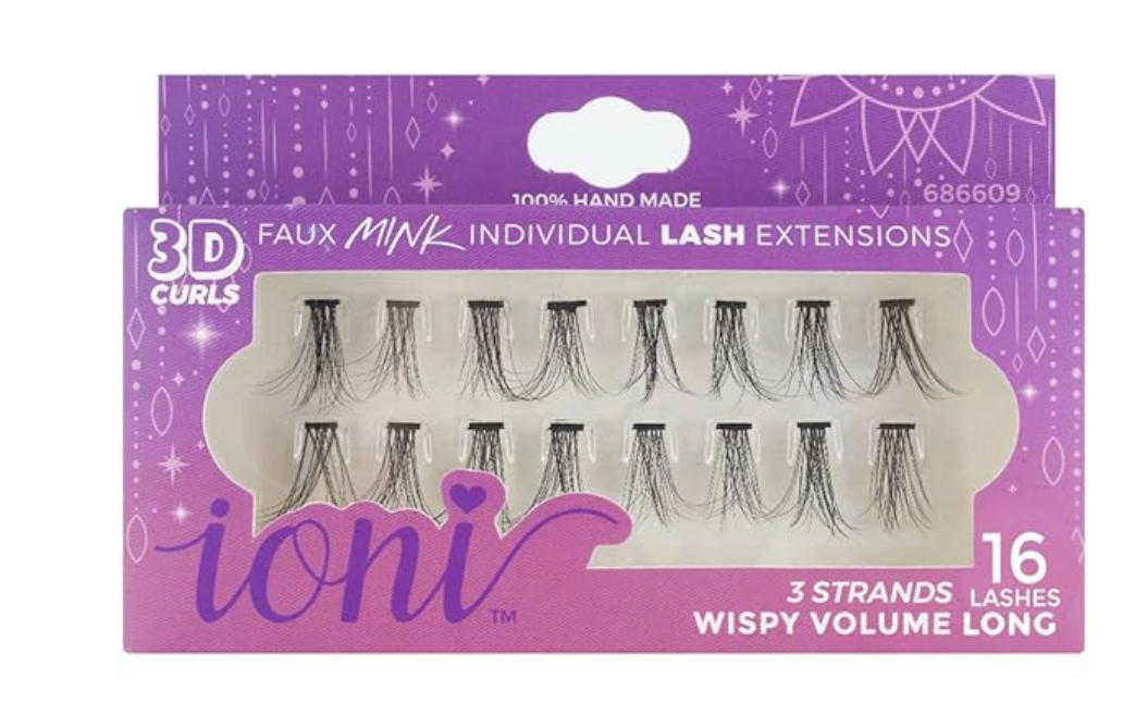 Extensiones de pestañas individuales Ioni 3D