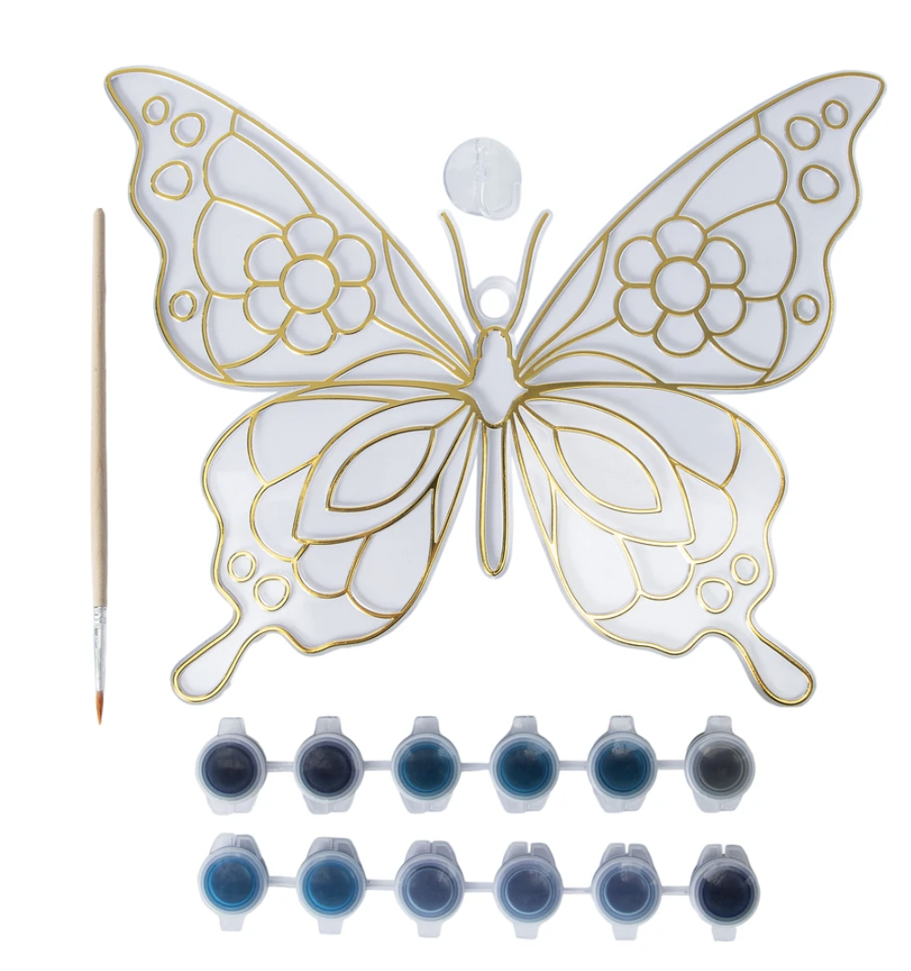 Atrapasol para pintar - Mariposa azul