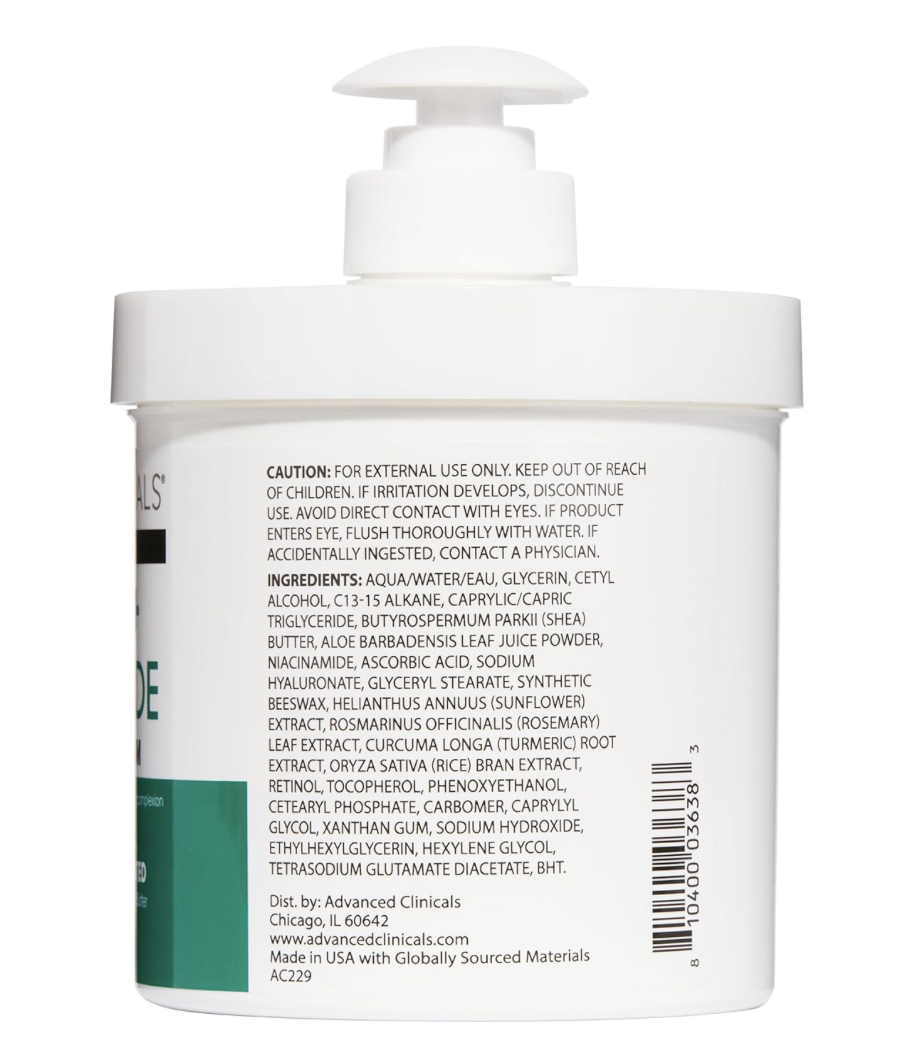 Crema facial antiedad con retinol y vitamina E