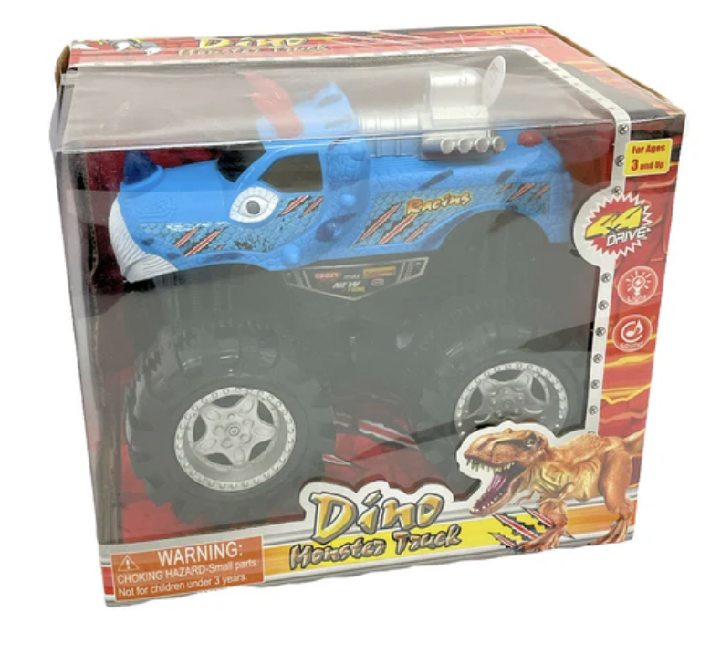 Camión monstruo de juguete Triceratops