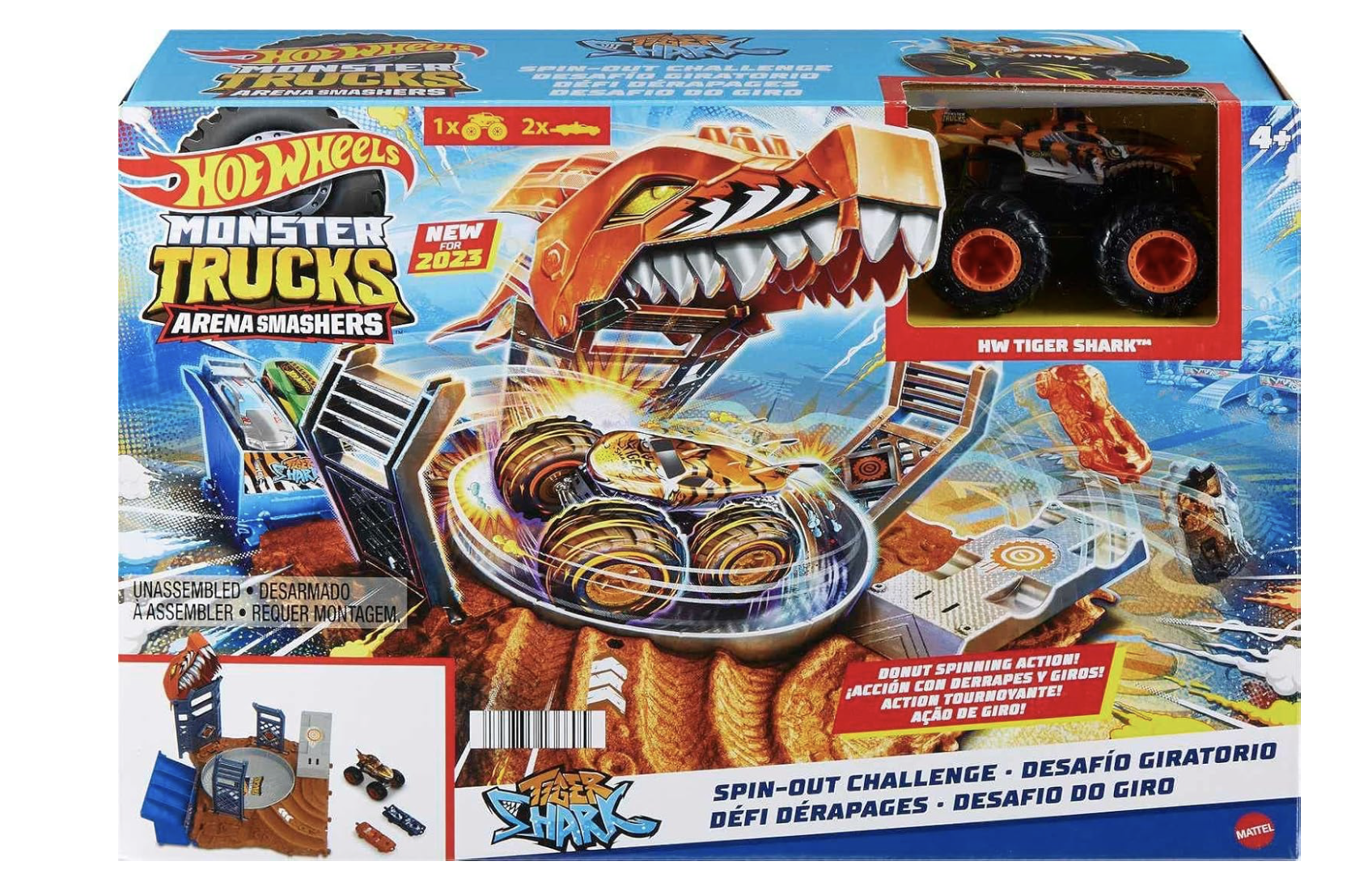 Hot Wheels Monster Trucks Arena Smashers - HW Tiger Shark