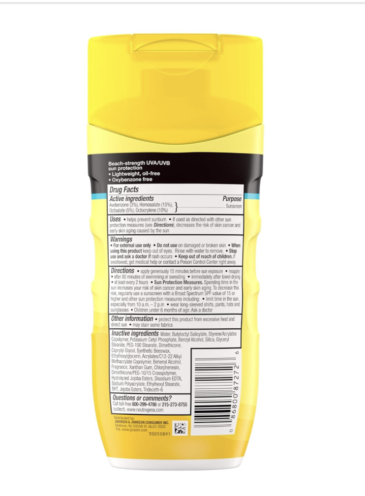 Neutrogena Beach Defense Loción Solar SPF 70