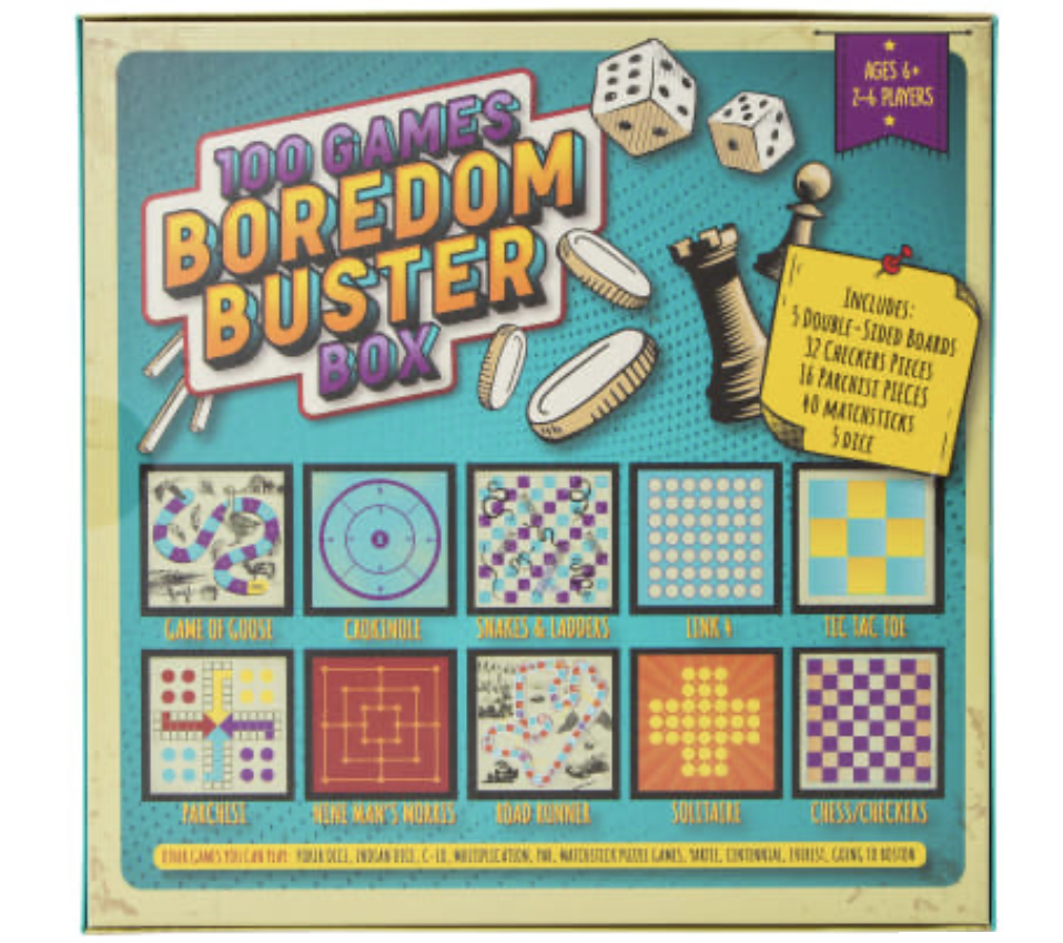 Caja Boredom Buster de 100 juegos