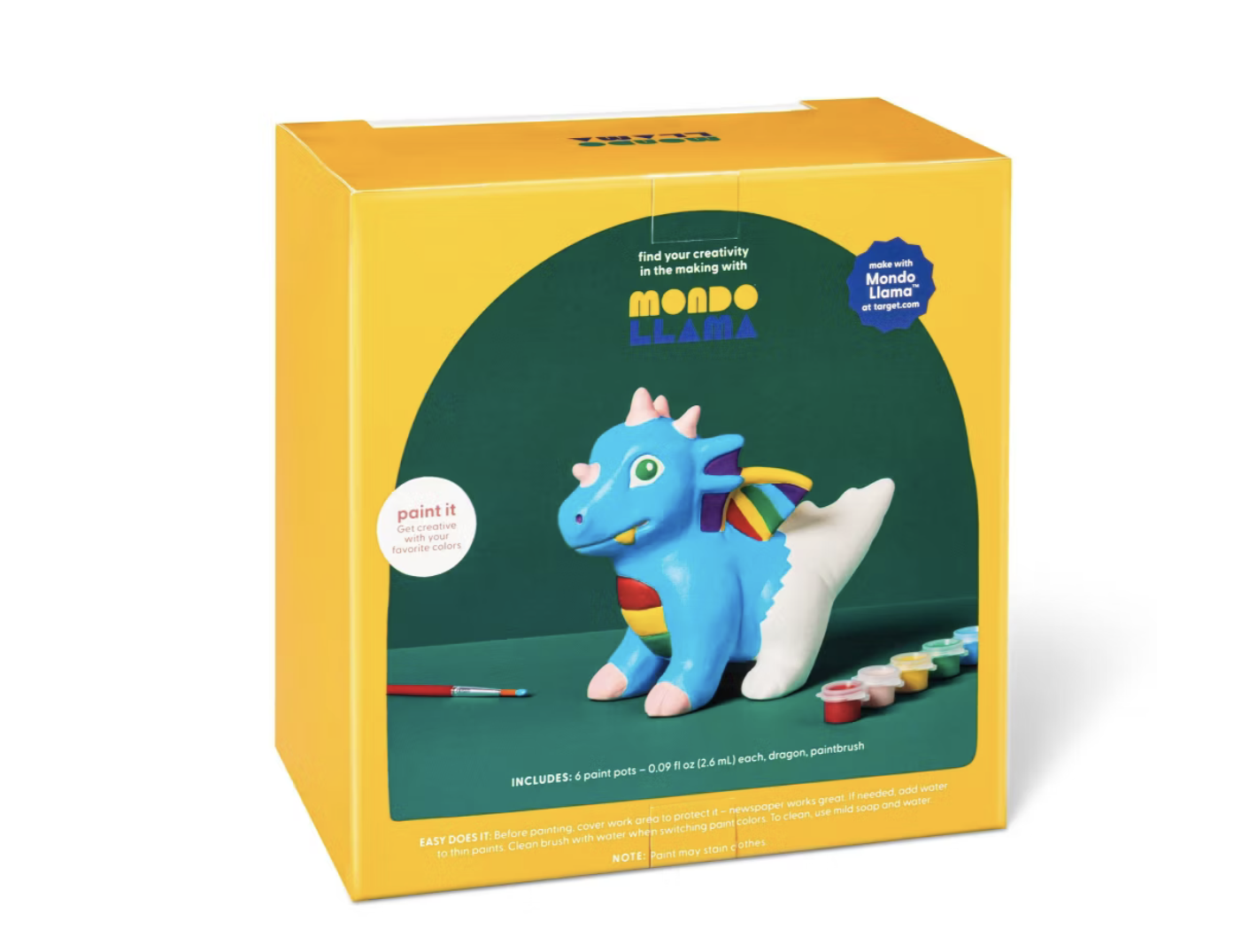 Kit de cerámica dragón para pintar