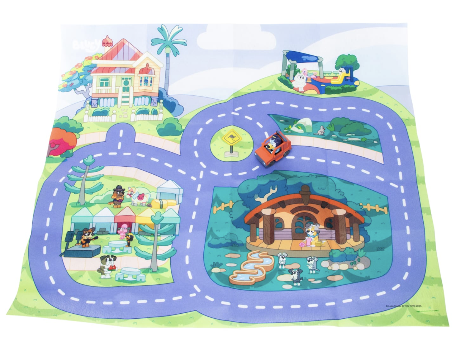 Alfombra de juegos de Bluey 