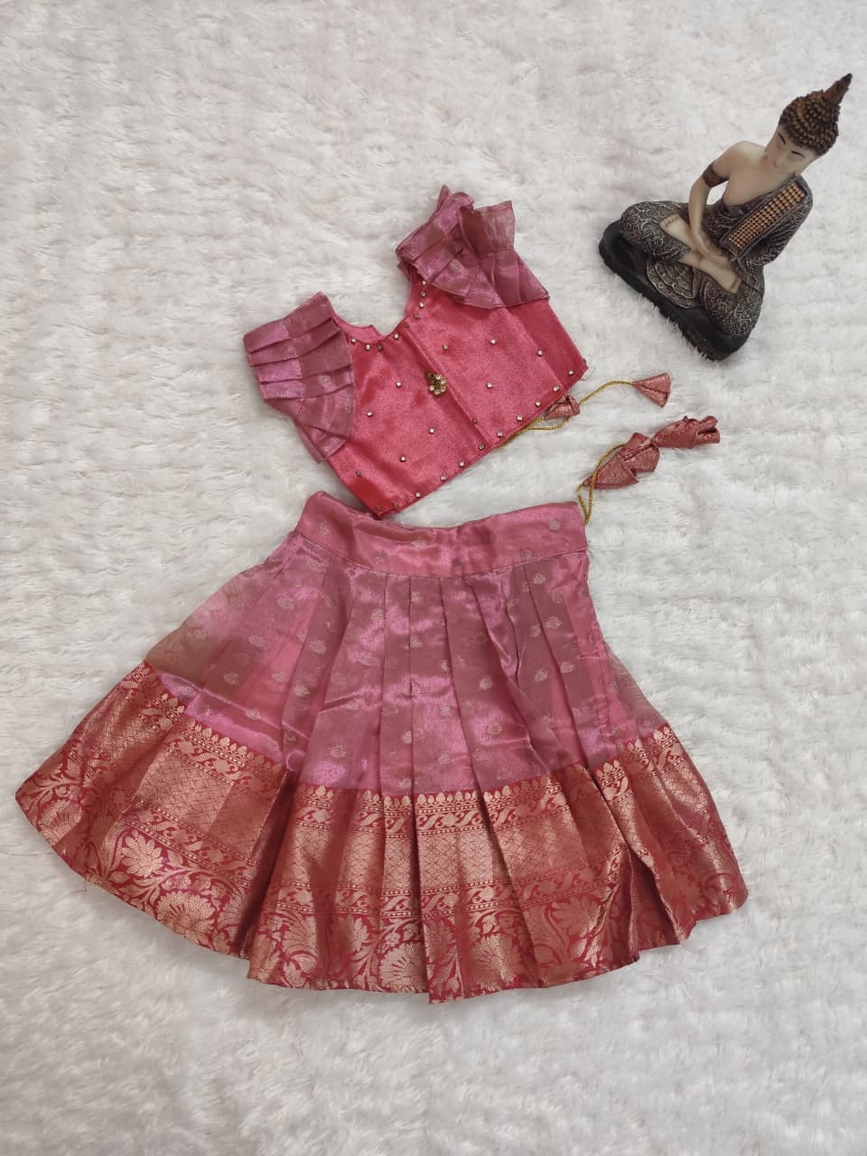 Children's Traditional Pink Lehenga Choli