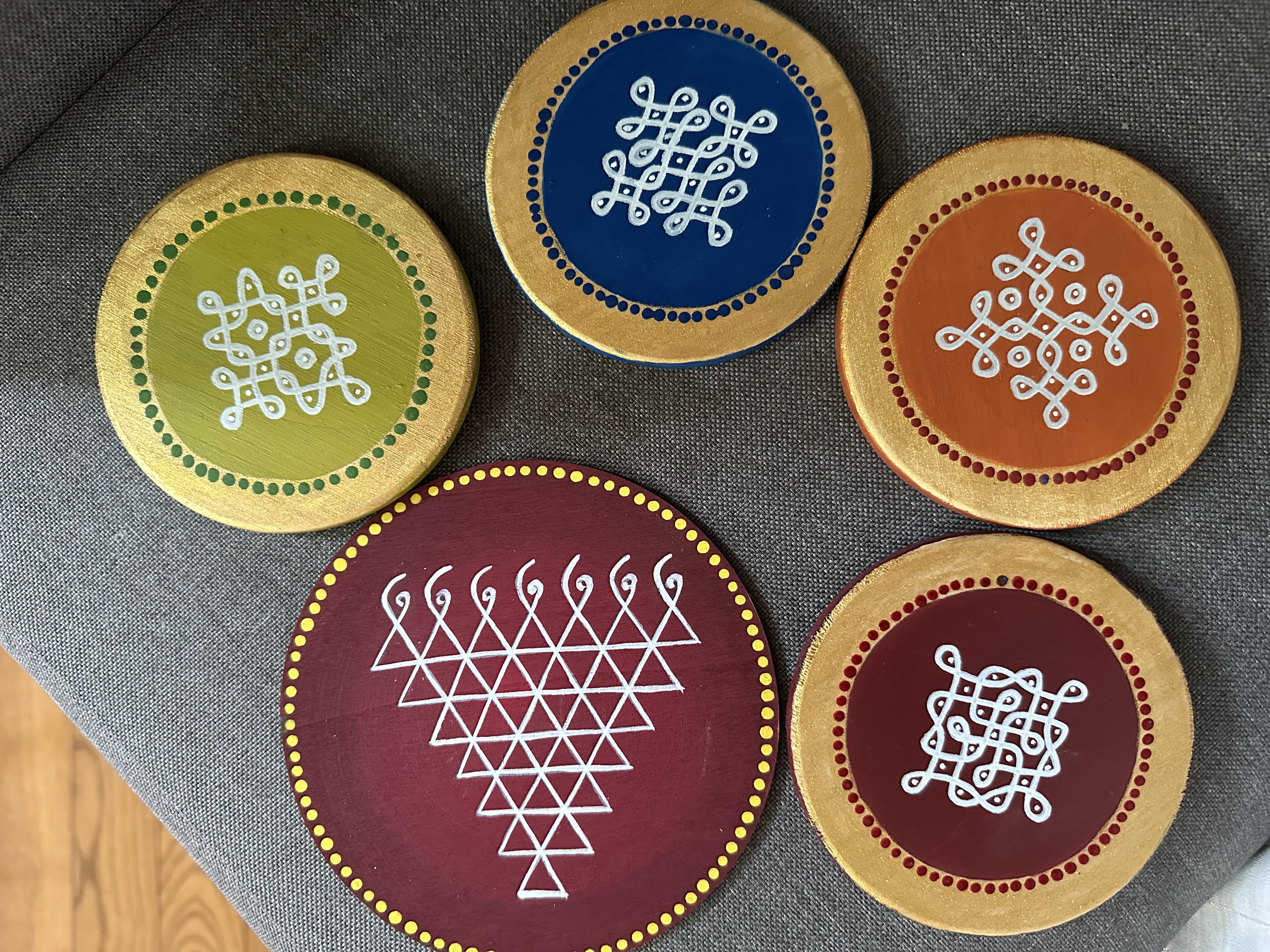 Kolam coasters