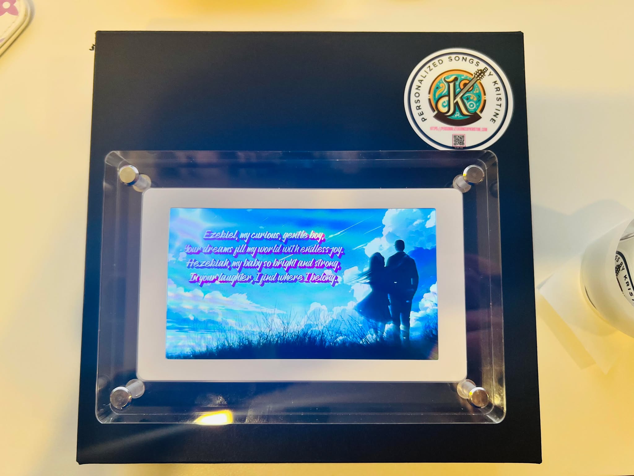 Personalized Song in a 5-Inch Digital Video Frame