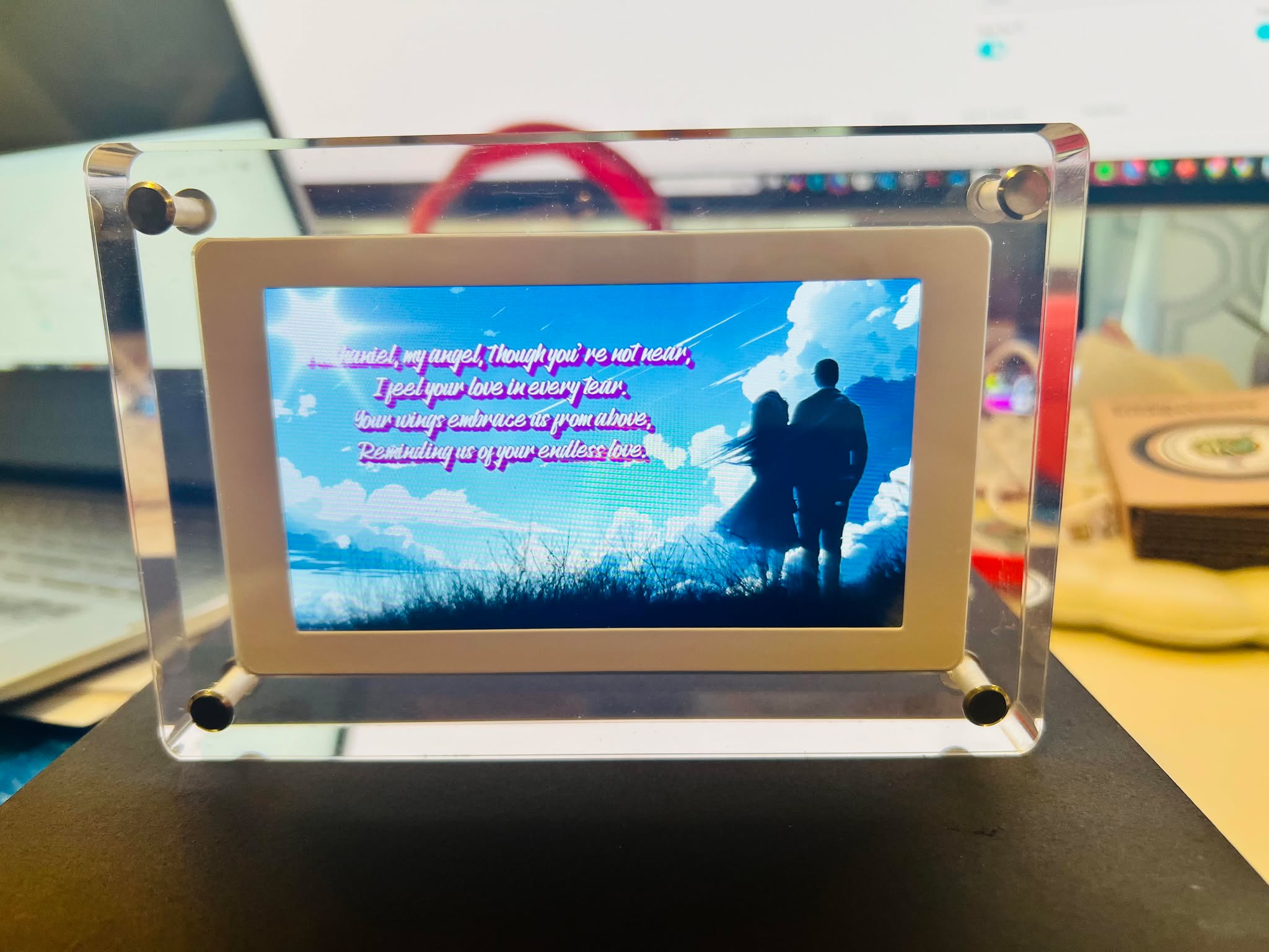 Personalized Song in a 5-Inch Digital Video Frame