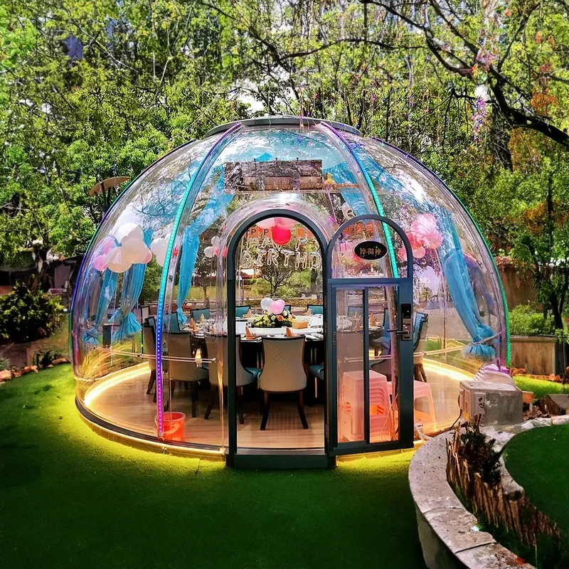 Transparent Waterproof Starry Sky Dome Tent - Outdoor Igloo Camping Tent for Unique Experiences
