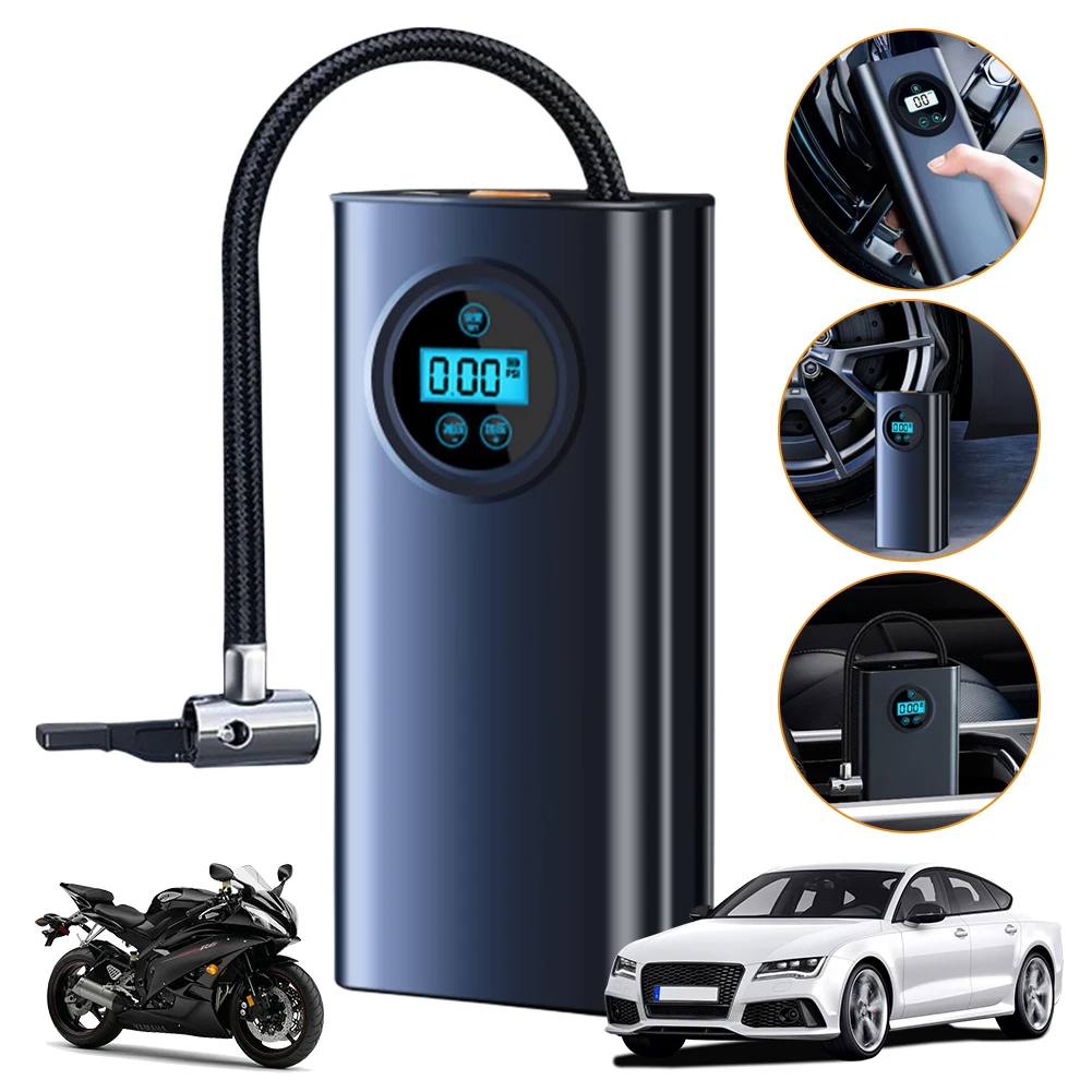 Wireless Tire Inflation Pump For Car Mounted Motorcycle Bicycle Ball Auto Inflator Air Compressor Car Electrical Air Pump