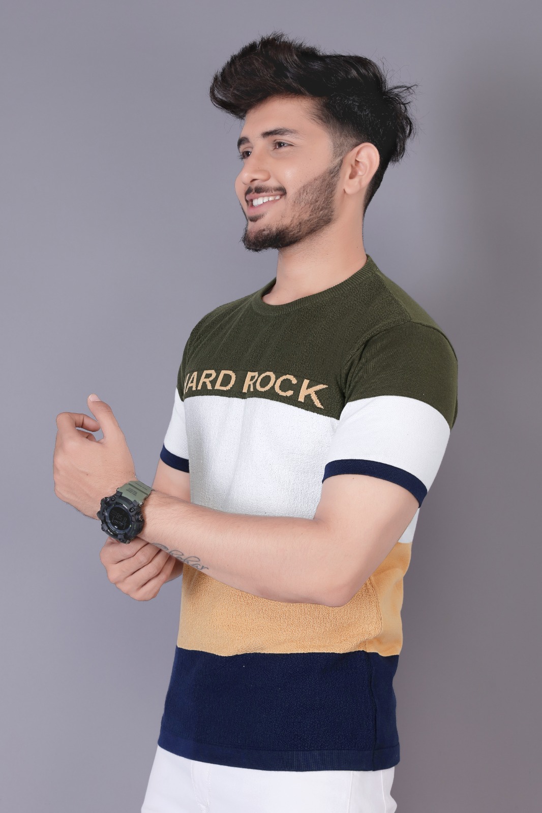 HARD ROCK WOOLEN T-SHIRT 