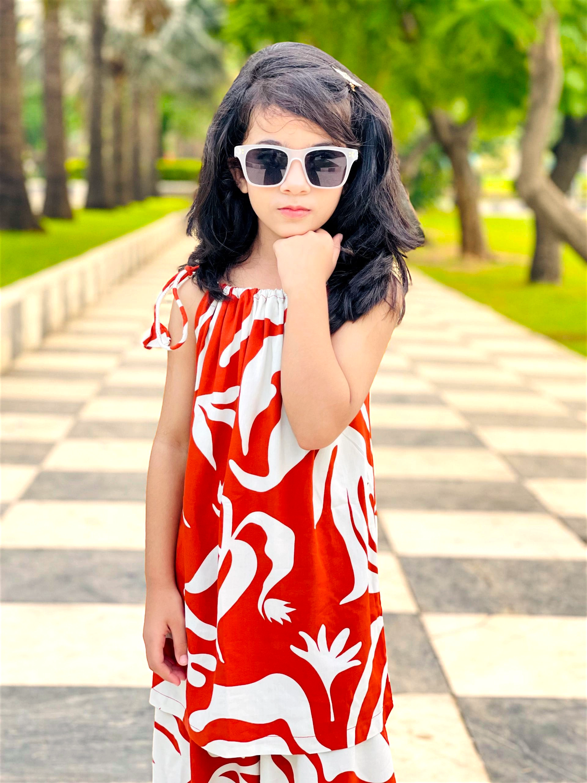 Children’s Red Batik Set