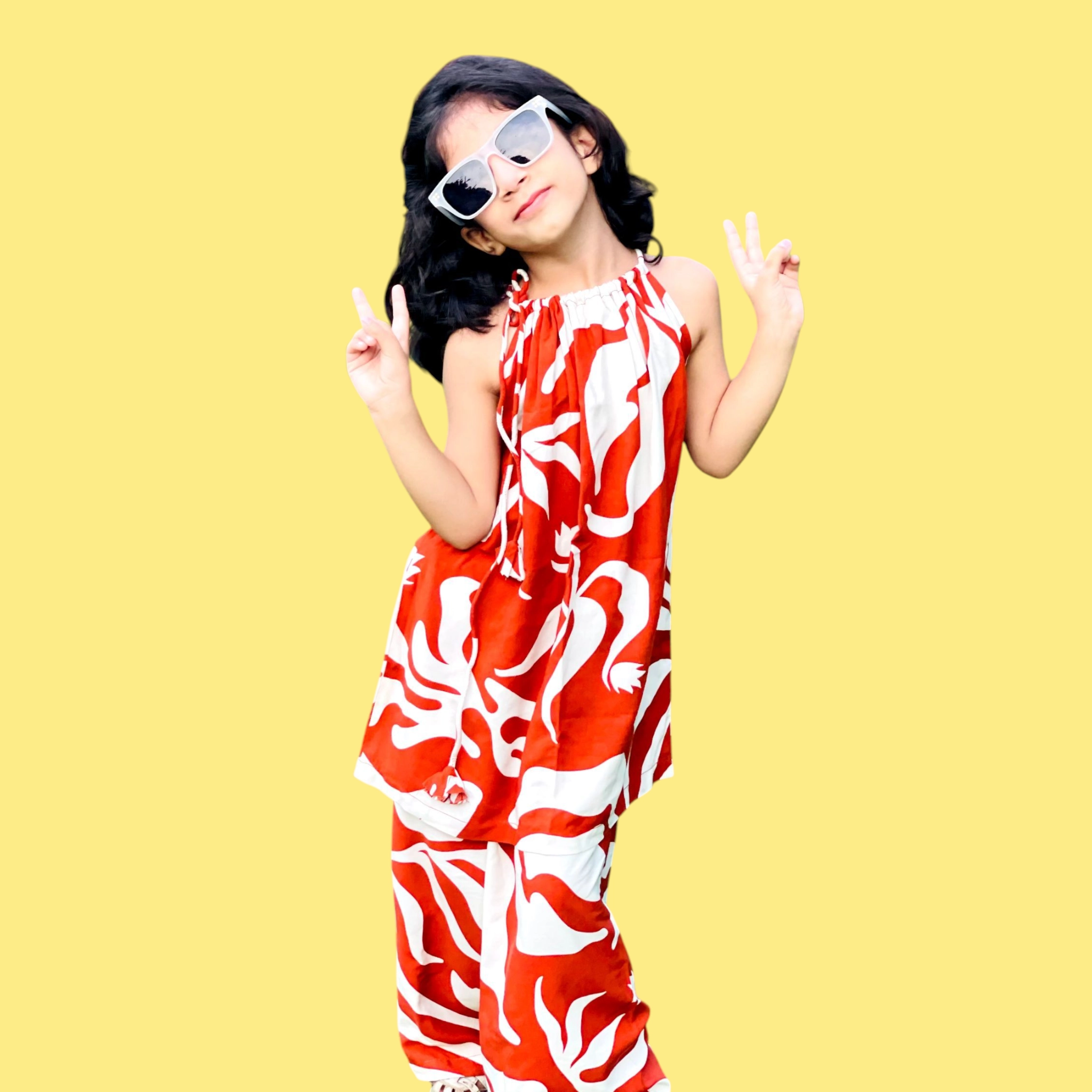 Children’s Red Batik Set