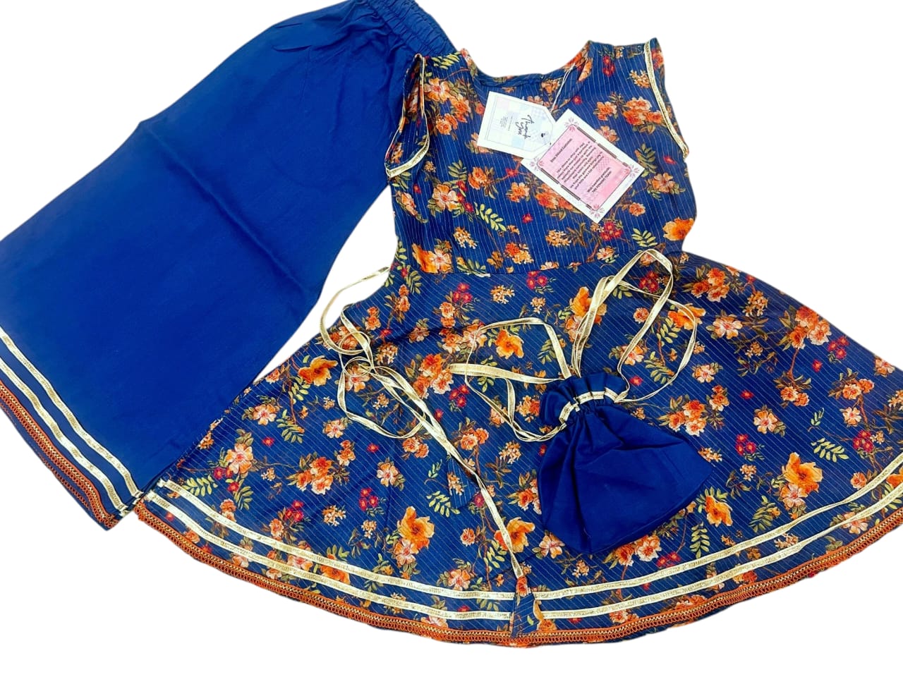 Floral Kids' Traditional Dress Set