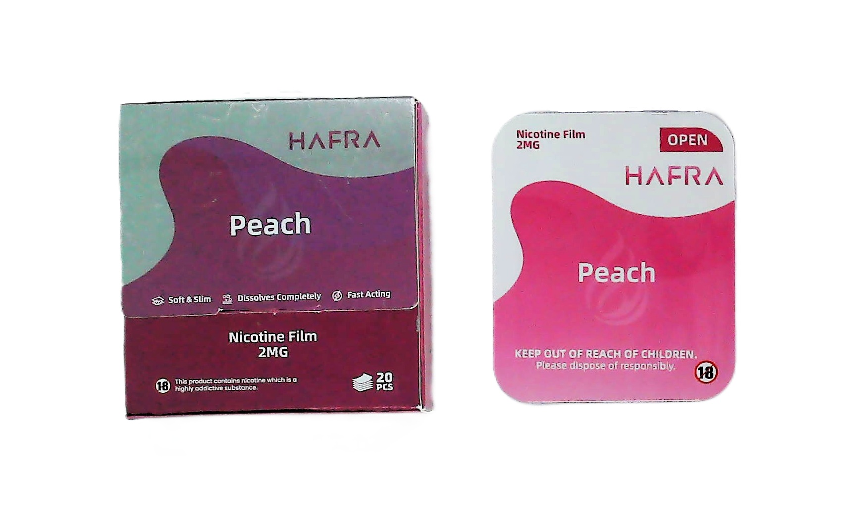 HAFRA Peach Nicotine Film 2MG