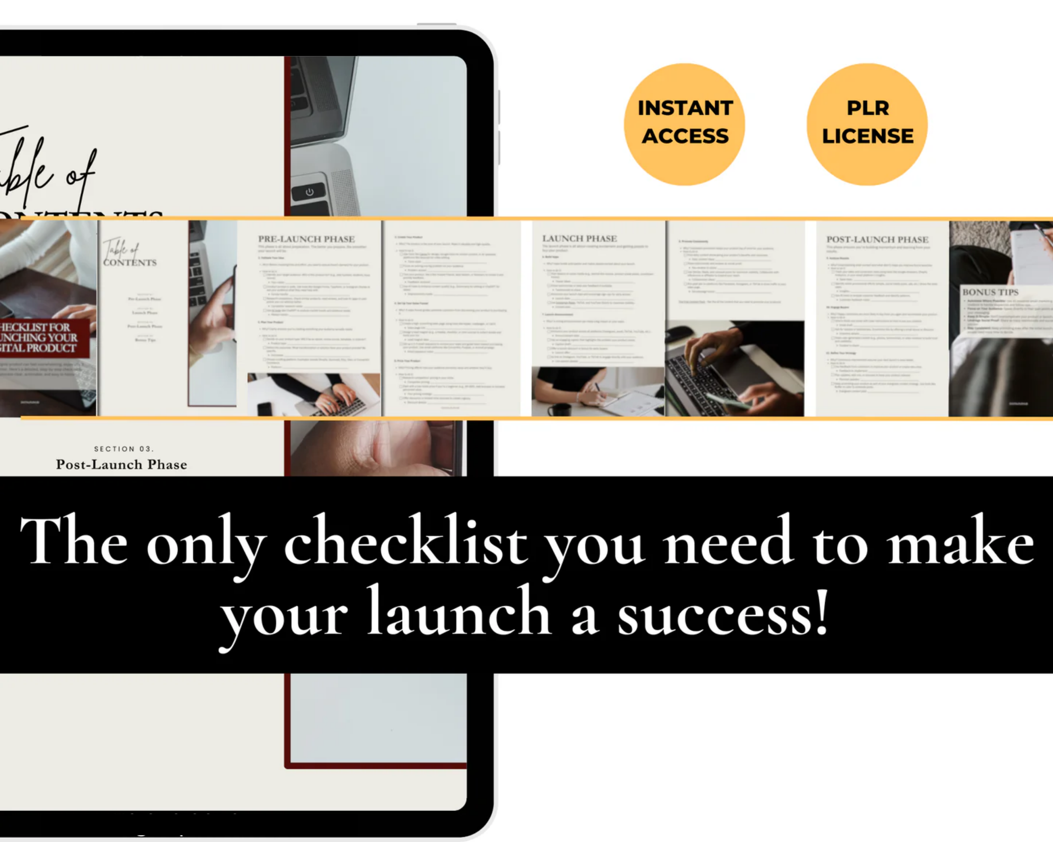 CHECKLIST: Digital Product Launch