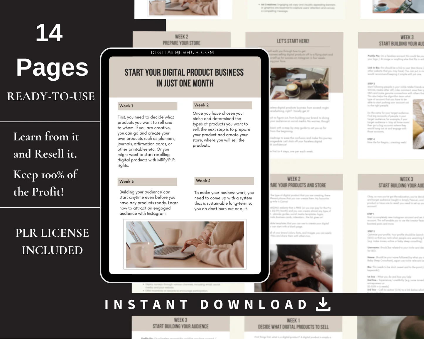 TEMPLATES: First Month of Faceless Digital Marketing