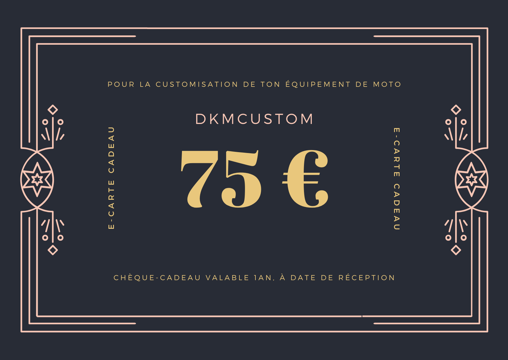 E-CARTE CADEAU DKM CUSTOM