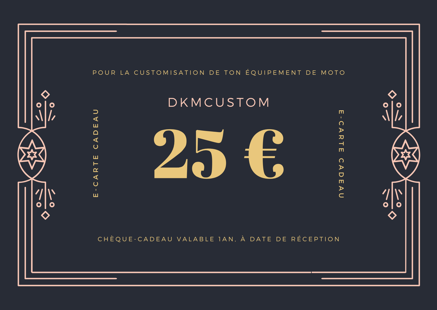 E-CARTE CADEAU DKM CUSTOM