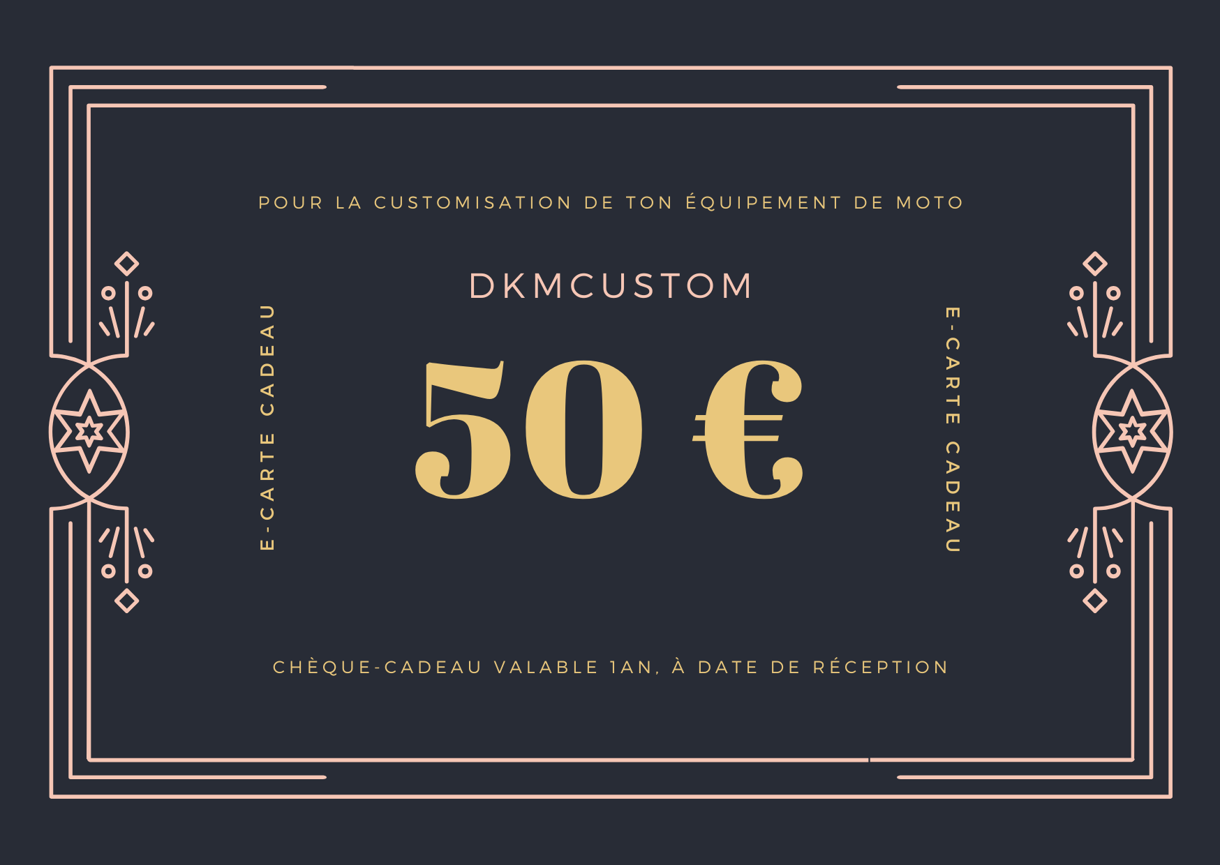 E-CARTE CADEAU DKM CUSTOM